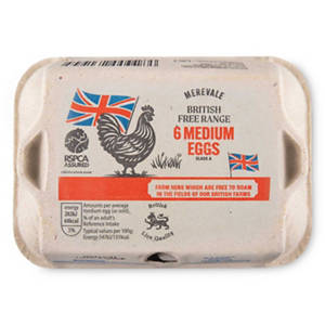 British Large Free Range Eggs 6 Pack