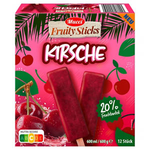 Frucht Stieleis 600 g, Kirsche