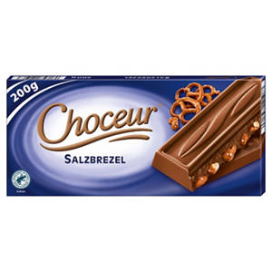 Schokolade 200 g, Salzbrezel