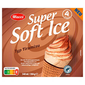 Super Soft Eis Waffelhörnchen, Tiramisu