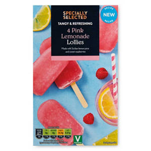 Pink Lemonade Lollies 4 Pack