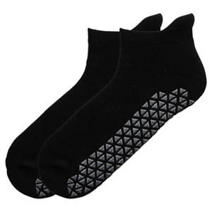 Yoga Socken, Low Cut Schwarz, 39/42
