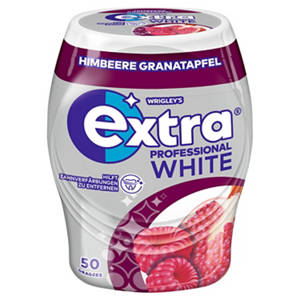 Extra® Professional White Kaugummi 70 g, Himbeere-Granatapfel