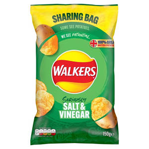 Salt & Vinegar Sharing Crisps 150g