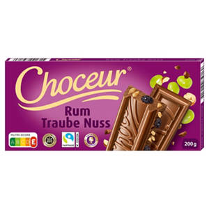 Schokolade 200 g, Rum-Traube-Nuss