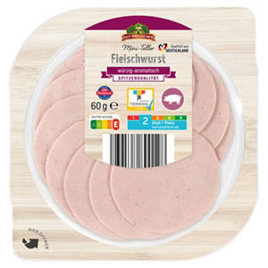 Mini Teller 60 g, Fleischwurst