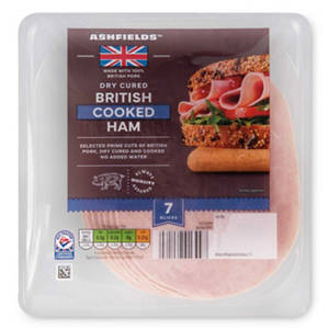 British Dry Cured Oak Smoked Ham 7 Slices