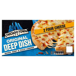 Chicago Town 2 Deep Dish Four Cheese Pizzas 310g