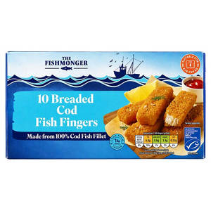 Breaded Cod Fish Fingers 10 Pack