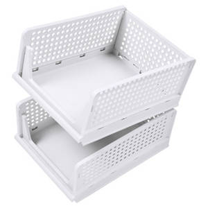 Schrank Organizer 2er-Pack, Klein, Weiß