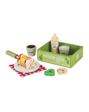 Wooden BBQ Play Food Sets