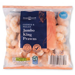 Cooked & Hand-Peeled Jumbo King Prawns 200g