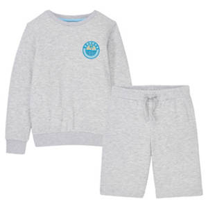 Kinder Sommersweatshirt Set, Grau, 146/152