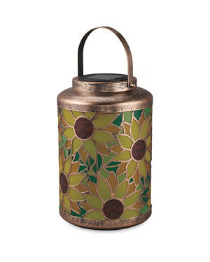 Solar Stained Glass Lantern
