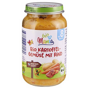Bio-Menü 220 g, Kartoffel-Gemüse mit Rind