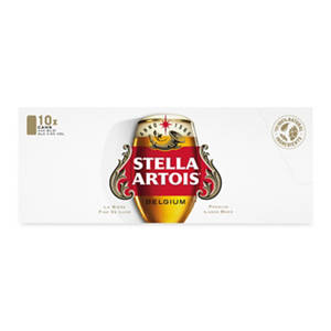Stella Artois Premium Lager Beer Cans 10 x 440ml