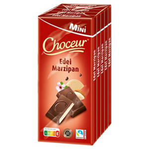 Mini Tafeln 200 g, Zartbitter-Marzipan