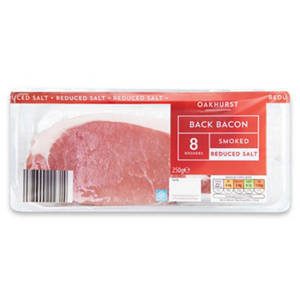 Smoked Reduced Salt Back Bacon 8 Pack