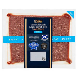 100% Scotch Beef Lean Aberdeen Angus Steak Mince 5% Fat