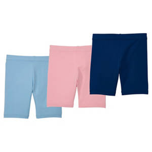Kleinkinder Radlershorts, 3er-Pack, Marineblau/Rosa/Blau, 116