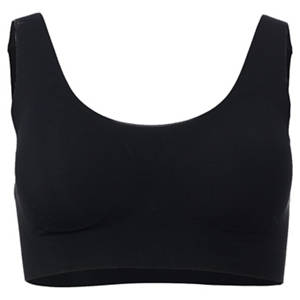 Damen Seamless Bralette, Schwarz, L 44/46