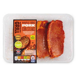 Maple BBQ Marinated Pork Loin Steak