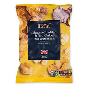 Cheddar & Onion Handcooked Crisps