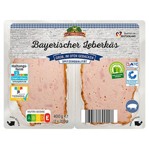 Bayerischer Leberkäs 400 g, Grob
