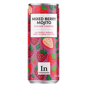 Raspberry Mojit Cocktail Can
