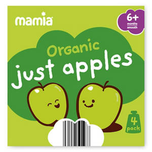 Organic Just Apples Fruit Pouch 4 Pack