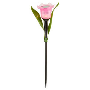 Solar-Gartendekoration, Tulpenstecker, Pink