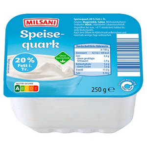 Speisequark 250 g, 20 % Fett