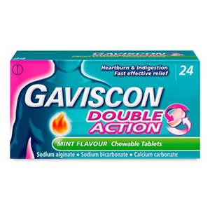 Gaviscon Double Action Mint Liquid Sachets for Heartburn & Indigestion 12 x 10ml