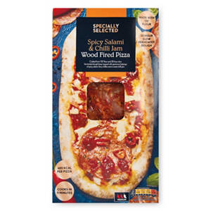 Spicy Salami & Chilli Jam Wood Fired Sourdough Pizza
