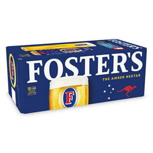 Fosters Lager 3.4%, 18 x 0,44L