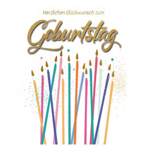 Grußkarte, 3D Text, Design 4