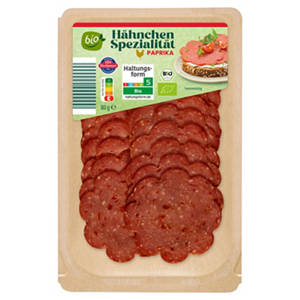 Bio-Hähnchen Spezialität 80 g, Paprika