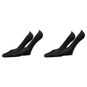 Damen Ballerina-Söckchen 2er-Pack, Schwarz, 39/42