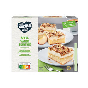 Sahneschnitten 450 g, Apfel
