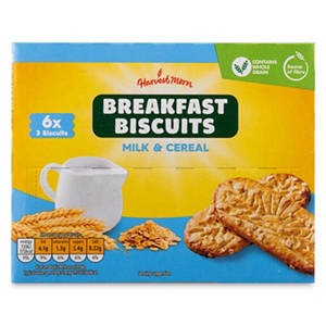 Milk & Cereal Breakfast Biscuits 6 Pack