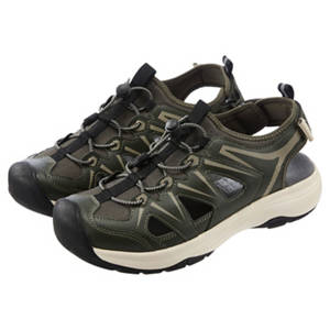 Damen-/Herren-Trekking Sandalen, Olive, 42