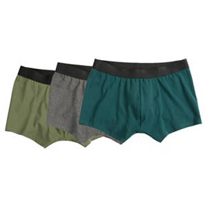 Herren Retropants 3er-Pack, Grün, XL