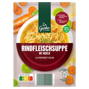 Beutelsuppe 750 ml, Rindfleischsuppe