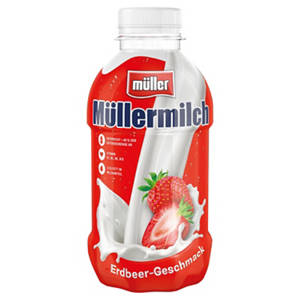 Müllermilch 400 ml, Erdbeere
