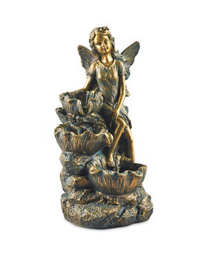Solar Novelty Water Feature Fairy