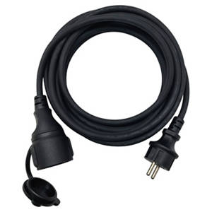 Verlängerungskabel 20 m, Schwarz