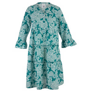 Damen Boho-Kleid, Grün, L 44/46