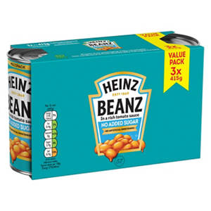 No Added Sugar Beanz in a Rich Tomato Sauce 3 Pack