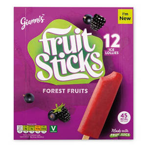 Forest Fruit Sticks Ice Lollies 12 Pack