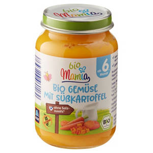 Bio-Menü 190 g, Gemüse mit Süßkartoffeln